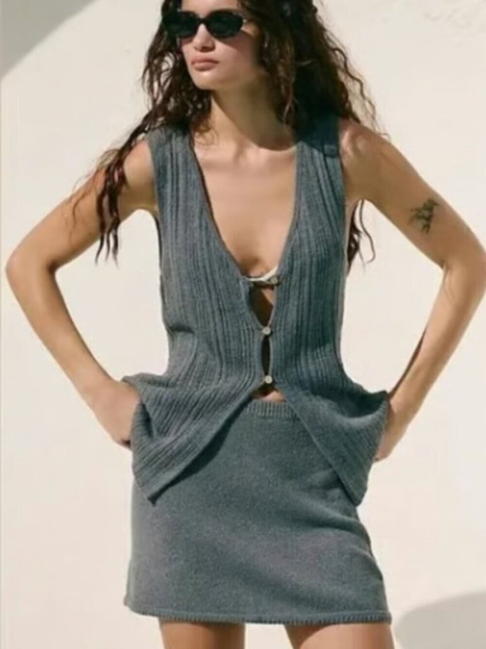 NWOT Free People Rhea Sweater Set